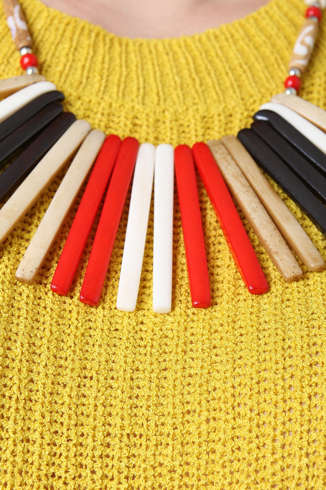 Natural Bars And Beads Statement Necklace - NoveltyOne