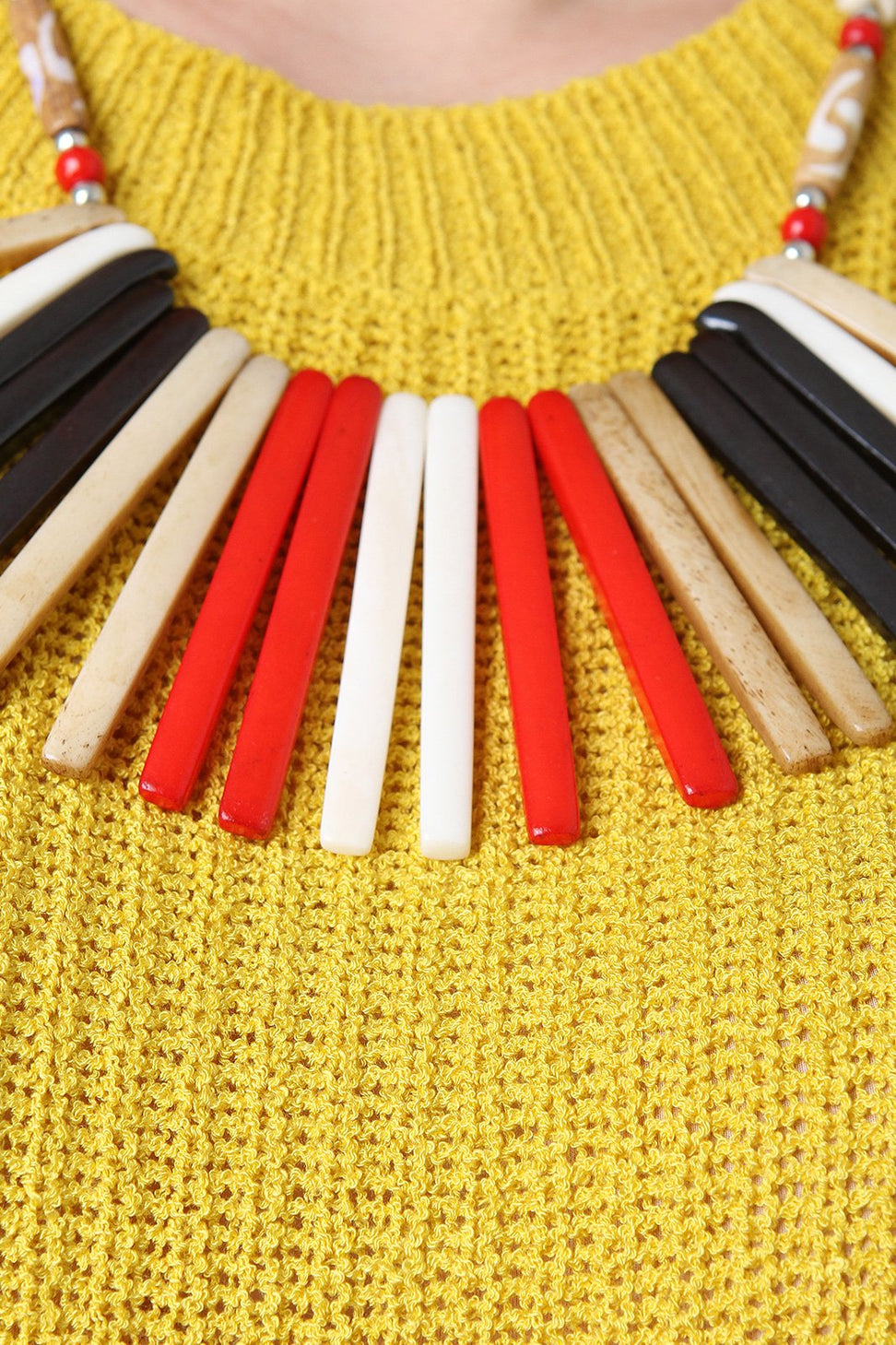 Natural Bars And Beads Statement Necklace - NoveltyOne