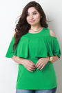 Flutter Tier Cold Shoulder Top - NoveltyOne