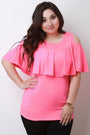 Flutter Tier Cold Shoulder Top - NoveltyOne