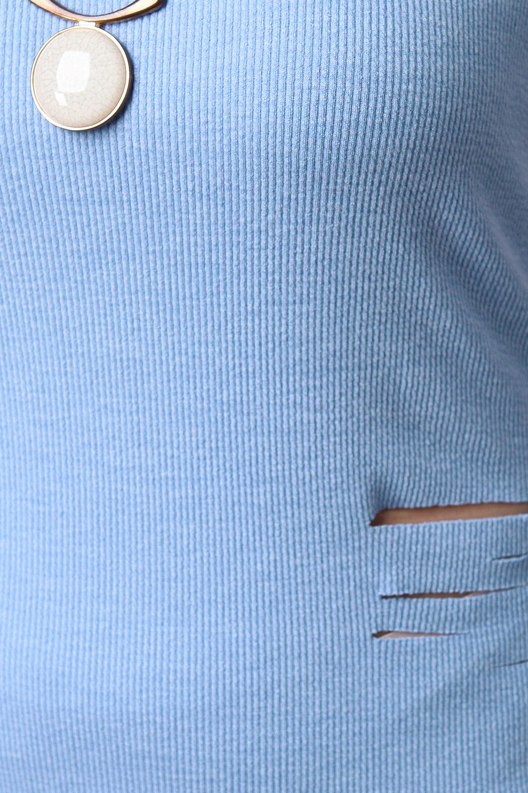 Distress Ribbed Cami Midi Dress - NoveltyOne