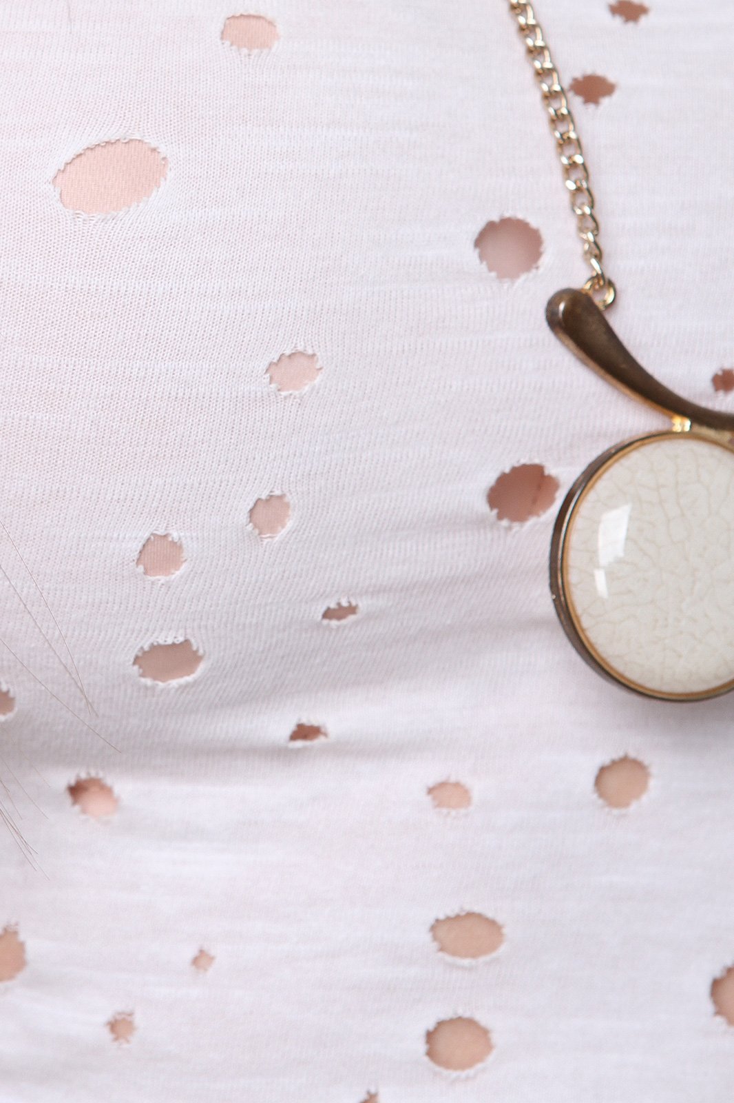 Distress Holes Crop Top - NoveltyOne