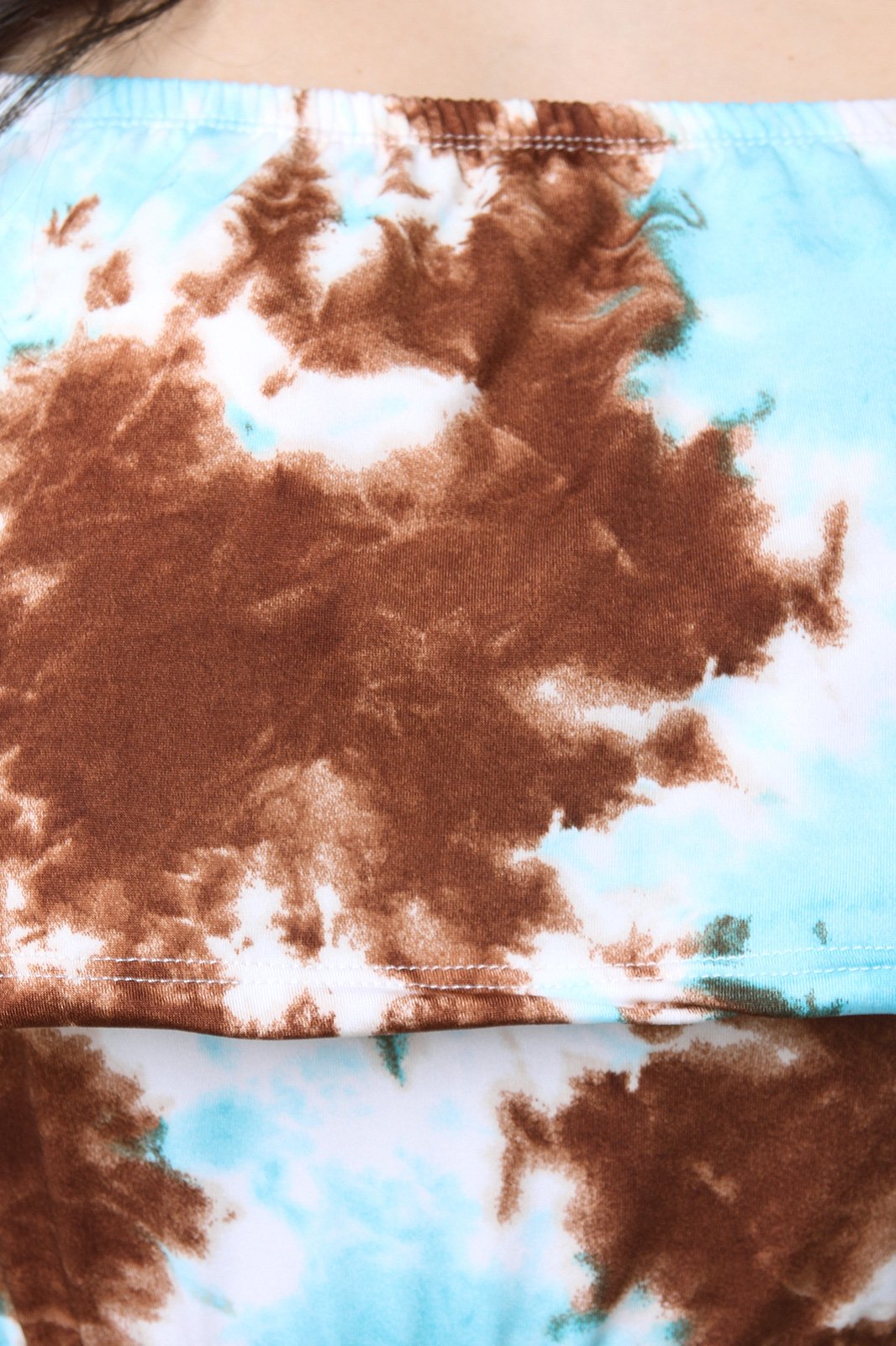 Tie Dye Flutter Bardot Top