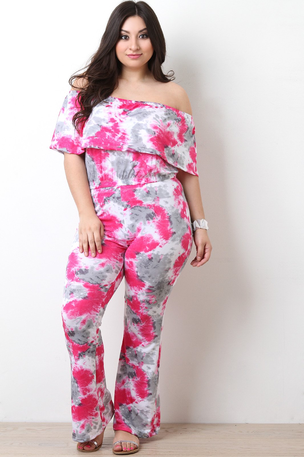 Tie Dye Flutter Bardot Top