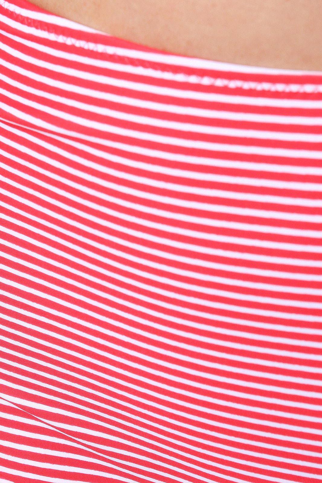 Pinstripe Halter Tie High Waist Bikini Set