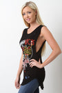 Distressed Rock Graphic Muscle Tank Top - NoveltyOne