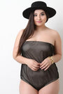 Fishnet Mesh Strapless Bodysuit - NoveltyOne