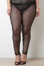 Semi-Sheer Fishnet Mesh Pants