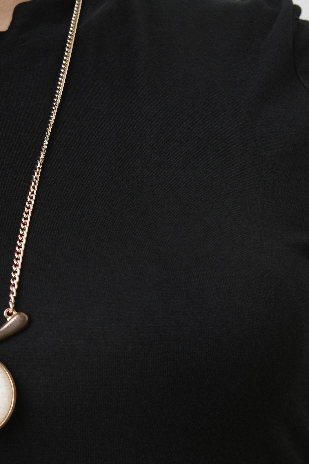 Stretchy Knit Mock Neck Crop Top