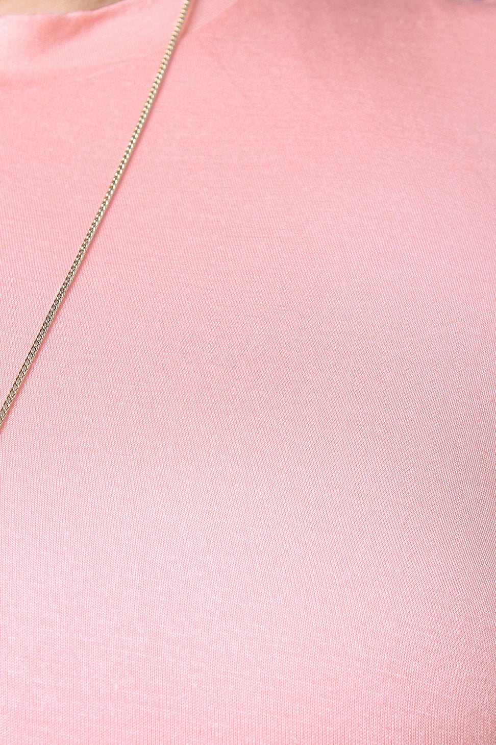 Stretchy Knit Mock Neck Crop Top