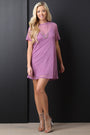Mesh Shift T-shirt Dress