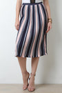 Multi-Colored Accordion Pleat High Waist Skirt - NoveltyOne