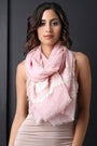 Floral Embroider Lightweight Scarf - NoveltyOne