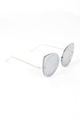 Mirrored Cat Eye Round Sunglasses