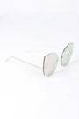 Mirrored Cat Eye Round Sunglasses