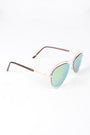Avatar Open Wire Framed Mirror Lens Sunglasses