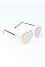 Avatar Open Wire Framed Mirror Lens Sunglasses