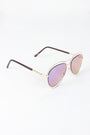 Avatar Open Wire Framed Mirror Lens Sunglasses