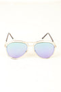 Avatar Open Wire Framed Mirror Lens Sunglasses