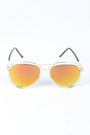 Avatar Open Wire Framed Mirror Lens Sunglasses