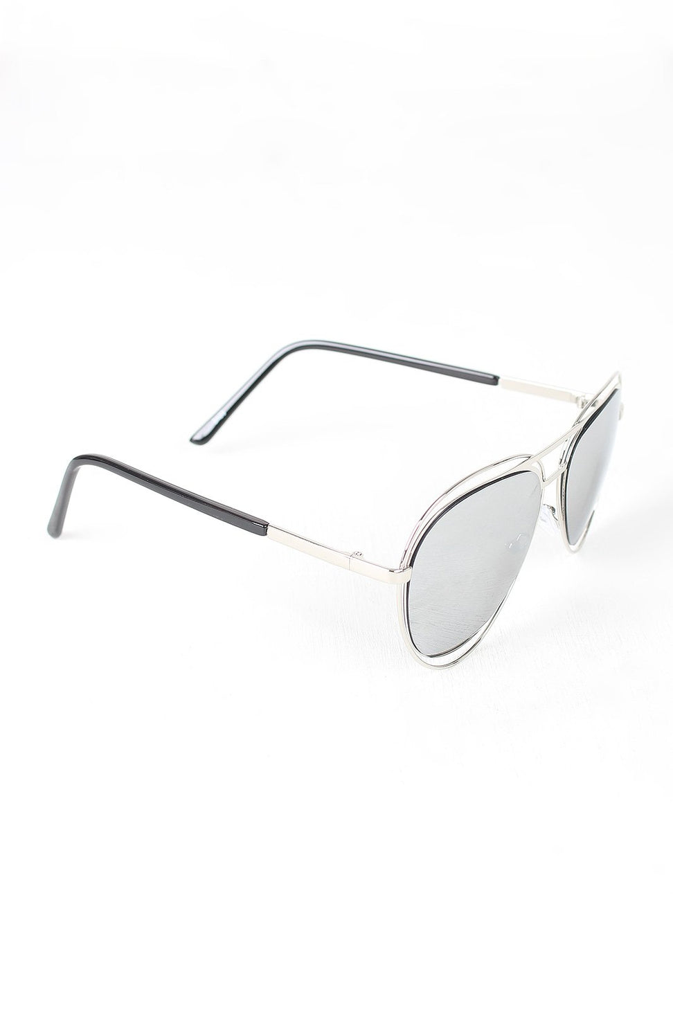 Avatar Open Wire Framed Mirror Lens Sunglasses