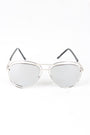 Avatar Open Wire Framed Mirror Lens Sunglasses