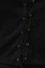 Suede Mock Neck Lace-Up Crop Top