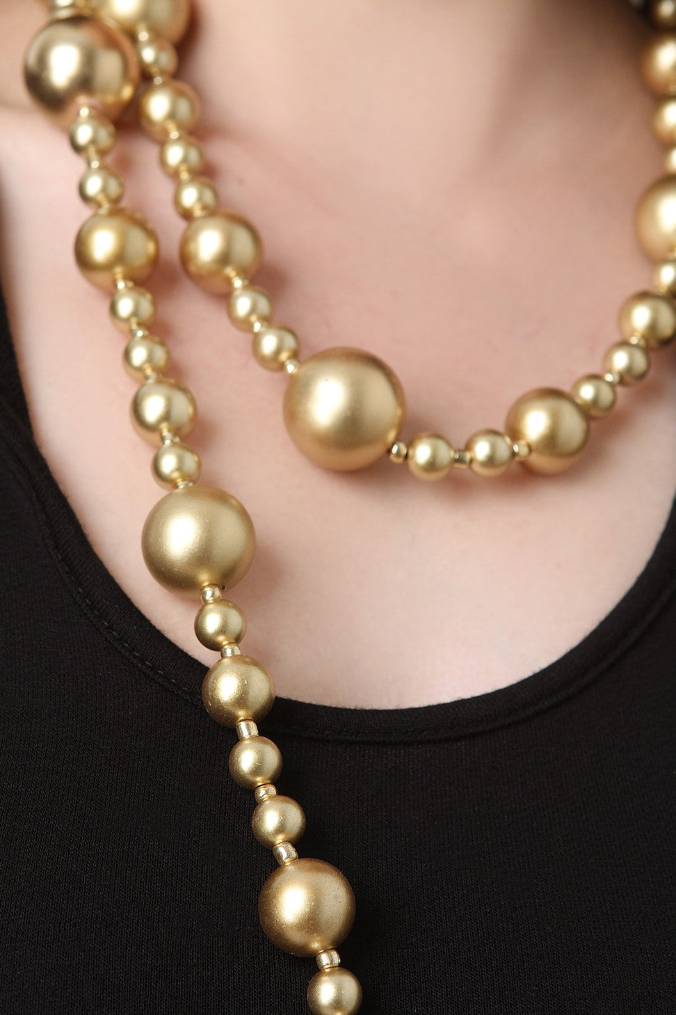 Long Pearl Beaded Accent Necklace - NoveltyOne