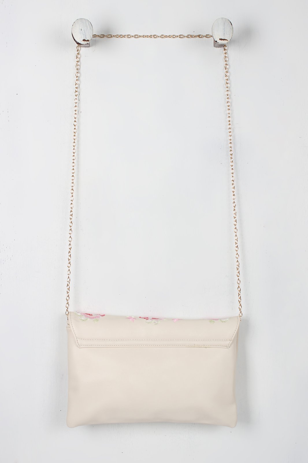 Embroidered Floral Bird Clutch Bag