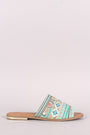 Liliana Tribal Embroidery Slide Sandal - NoveltyOne