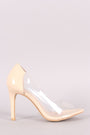 Peep Toe Transparent Stiletto Pump