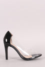 Peep Toe Transparent Stiletto Pump