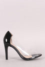 Peep Toe Transparent Stiletto Pump