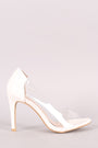Peep Toe Transparent Stiletto Pump