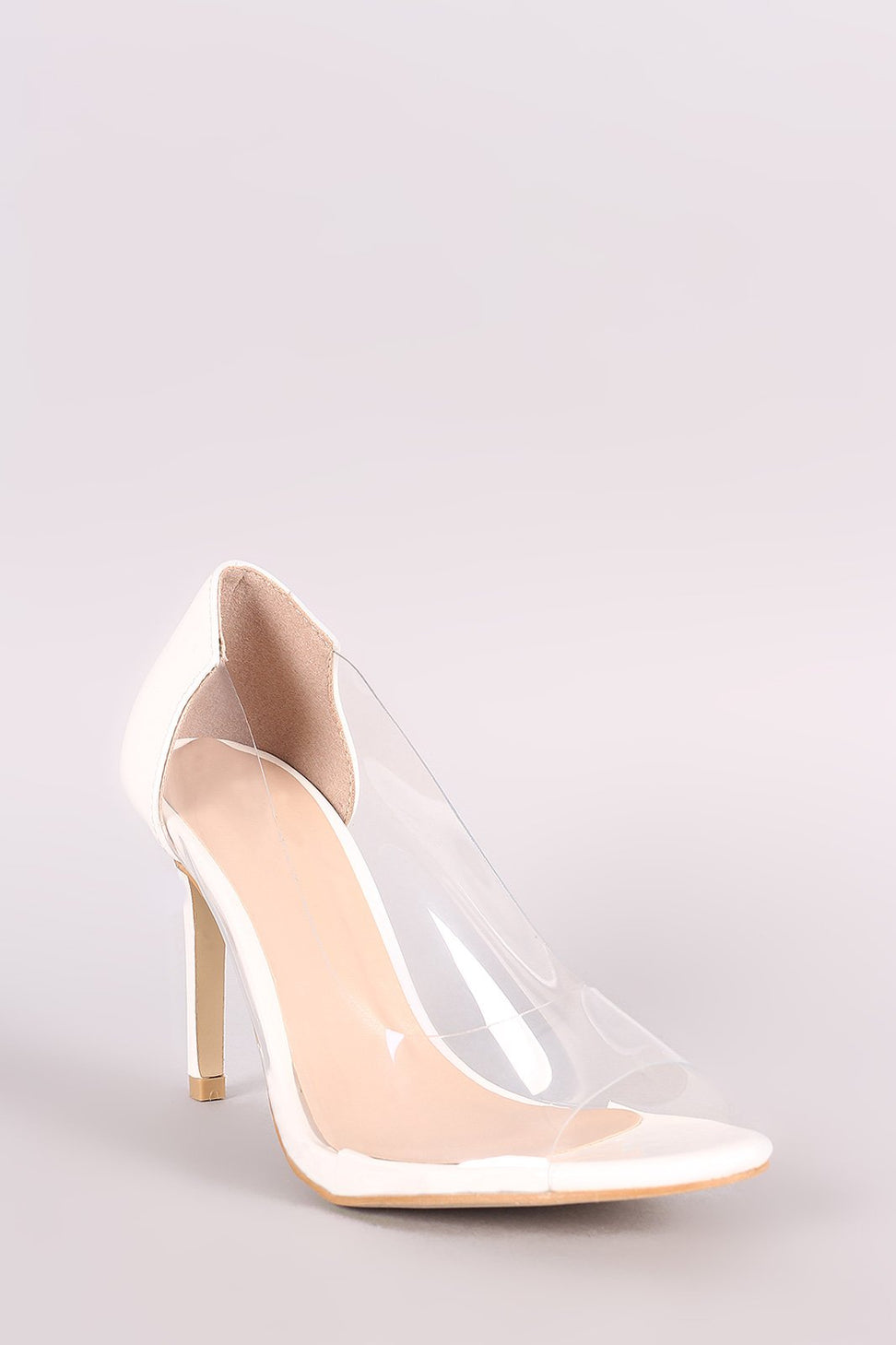 Peep Toe Transparent Stiletto Pump