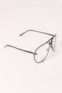 Classic Clear Lens Wire Aviator Glasses