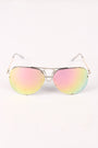 Mirrored Gradient Aviator Sunglasses