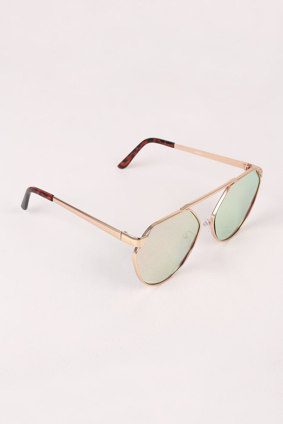 Geometric-Shape Mirrored Lens Sunglasses - NoveltyOne