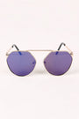 Geometric-Shape Mirrored Lens Sunglasses - NoveltyOne