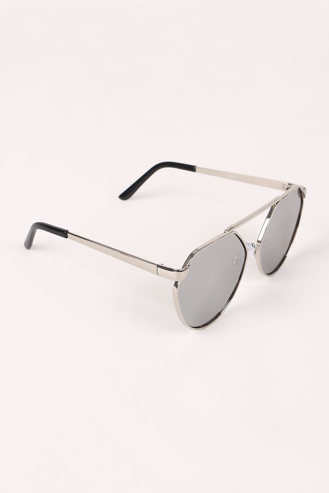 Geometric-Shape Mirrored Lens Sunglasses - NoveltyOne