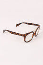 Printed Frame Round Clear Lens Glasses