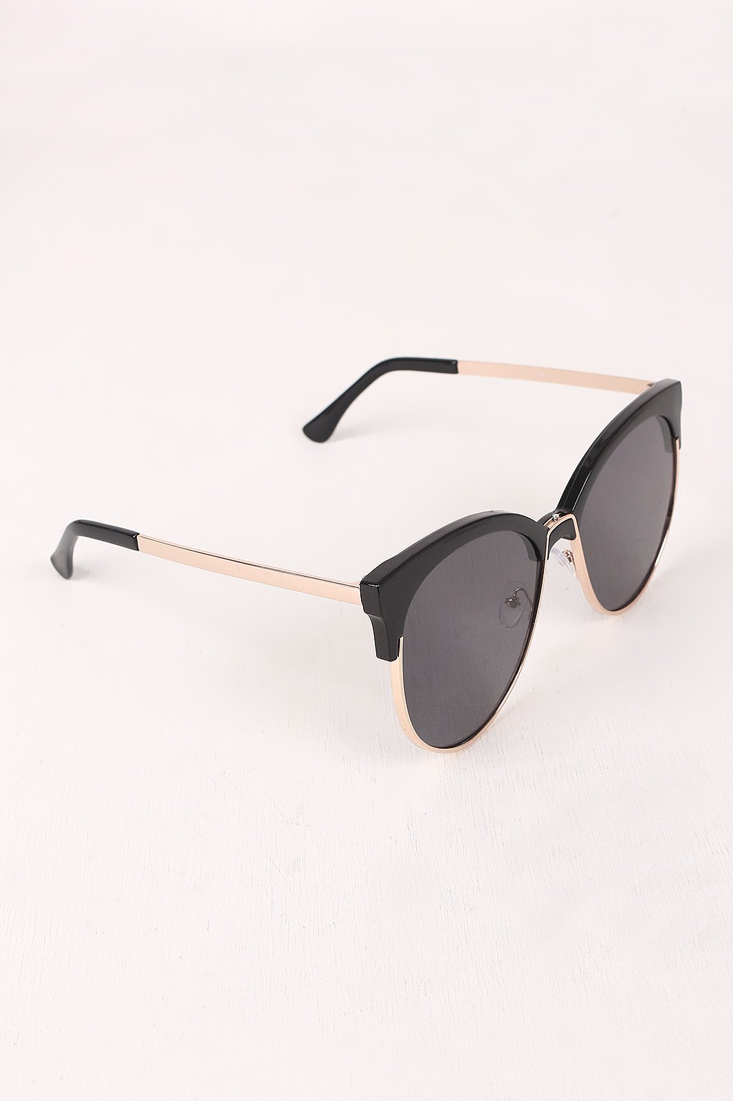 Tinted Round Clubmaster Sunglasses