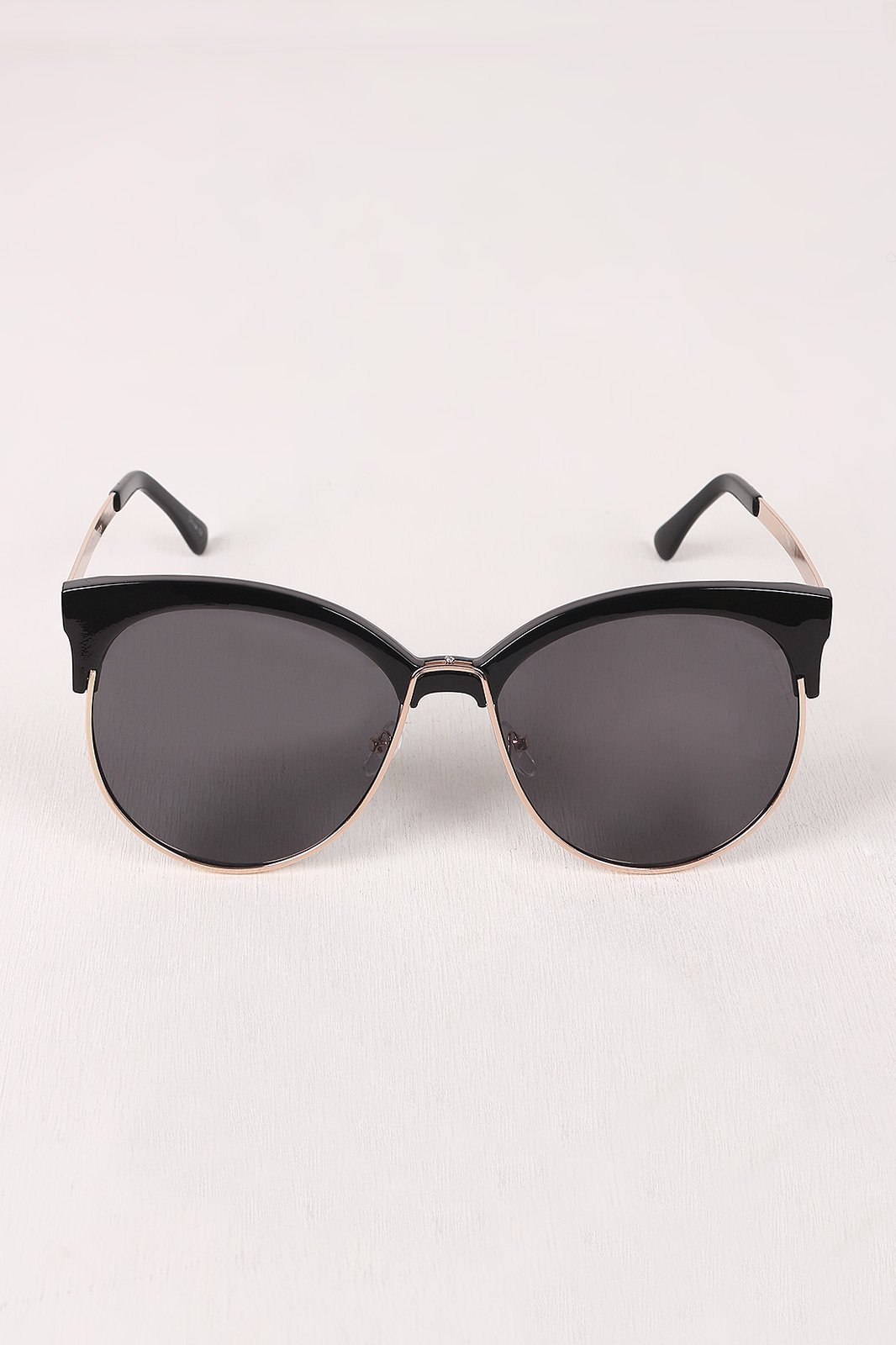 Tinted Round Clubmaster Sunglasses