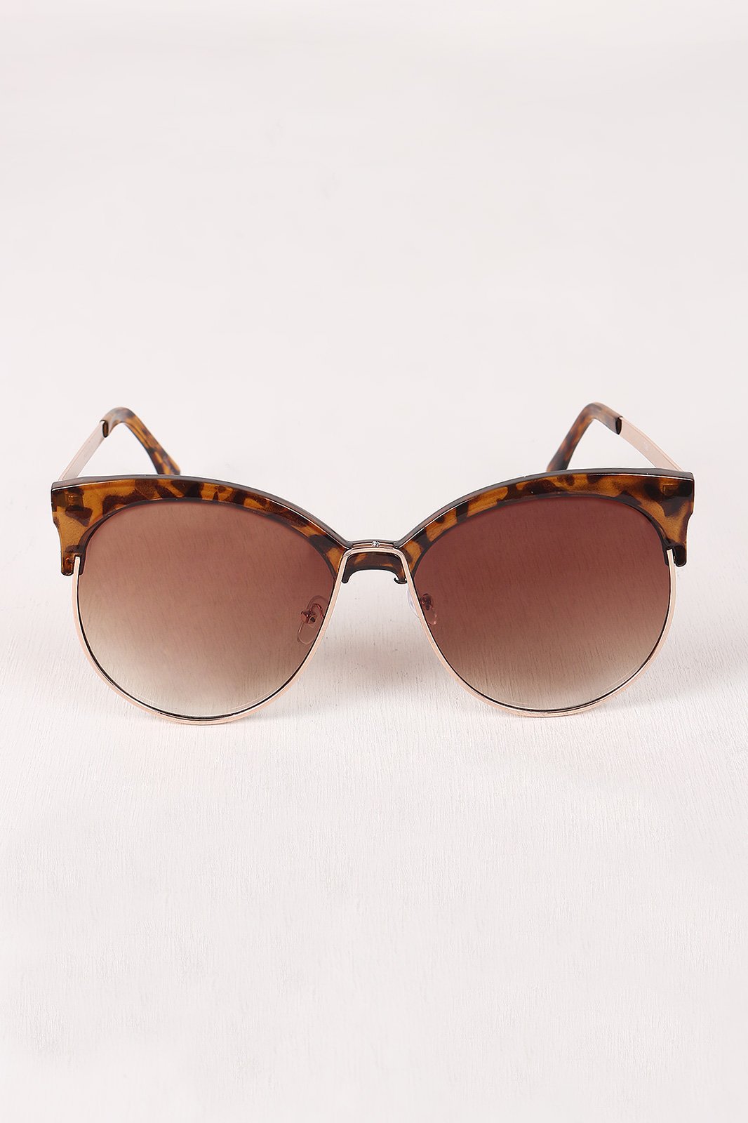 Tinted Round Clubmaster Sunglasses