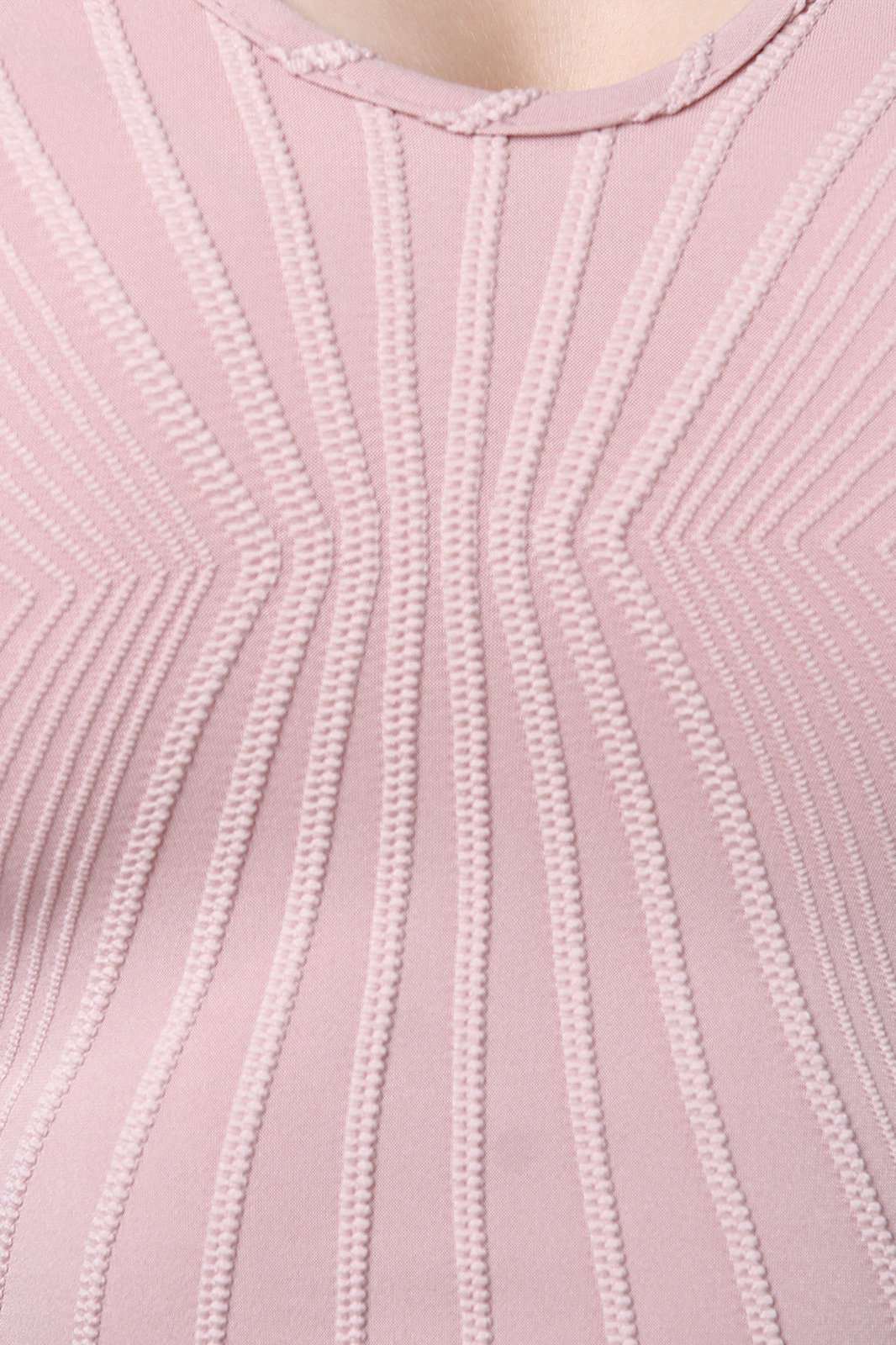 Sleeveless Textured Mock Neck Keyhole Crop Top