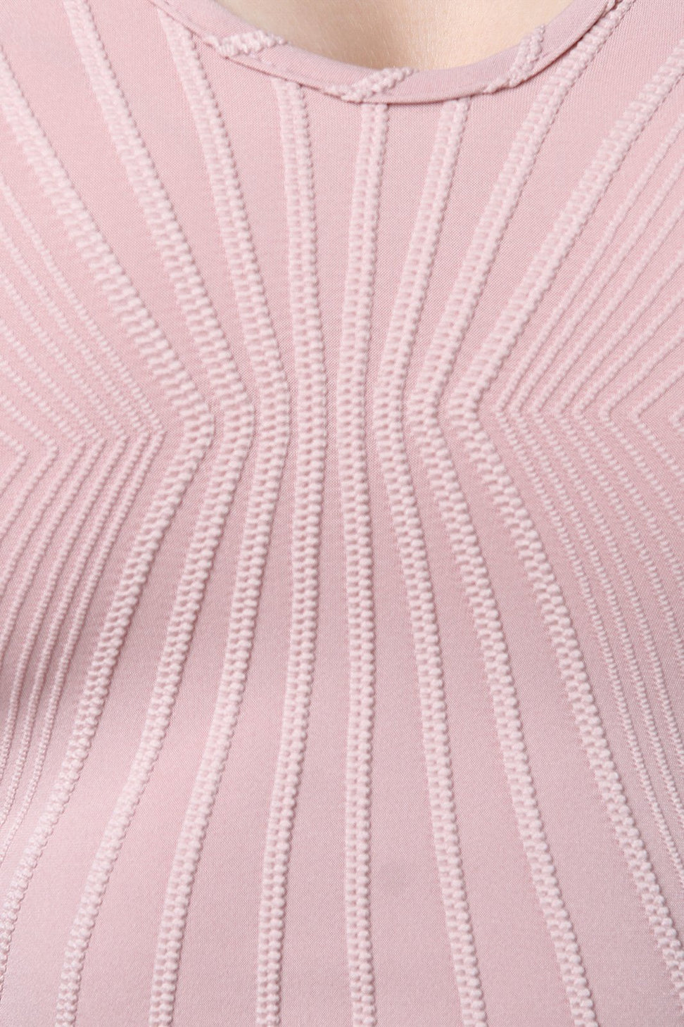 Sleeveless Textured Mock Neck Keyhole Crop Top