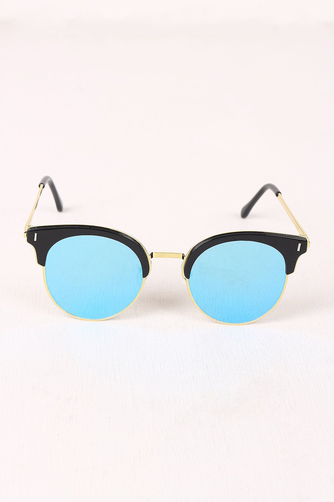 Round Clubmaster Sunglasses