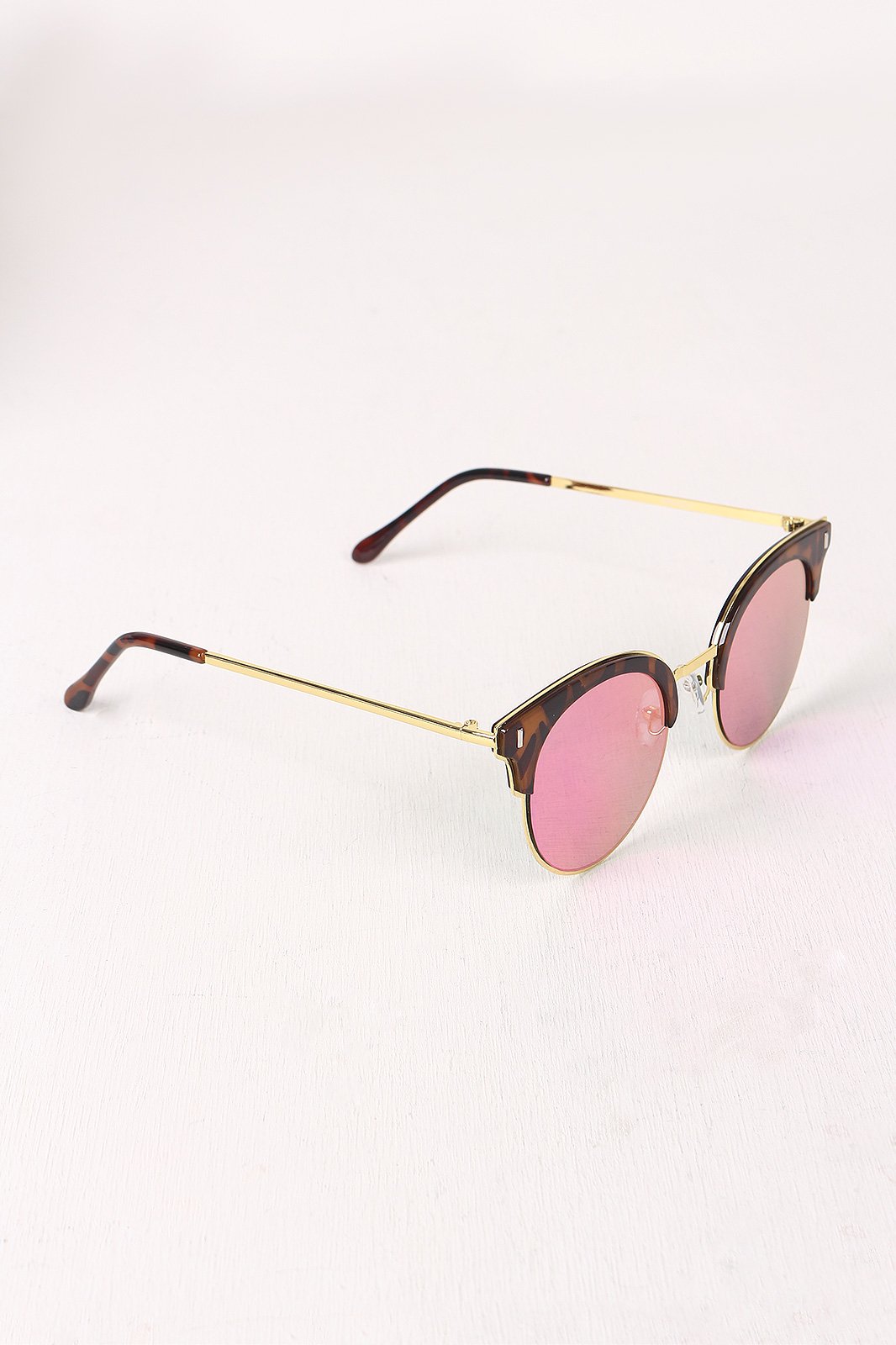 Round Clubmaster Sunglasses