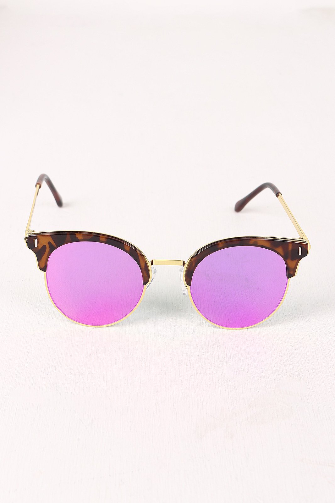 Round Clubmaster Sunglasses