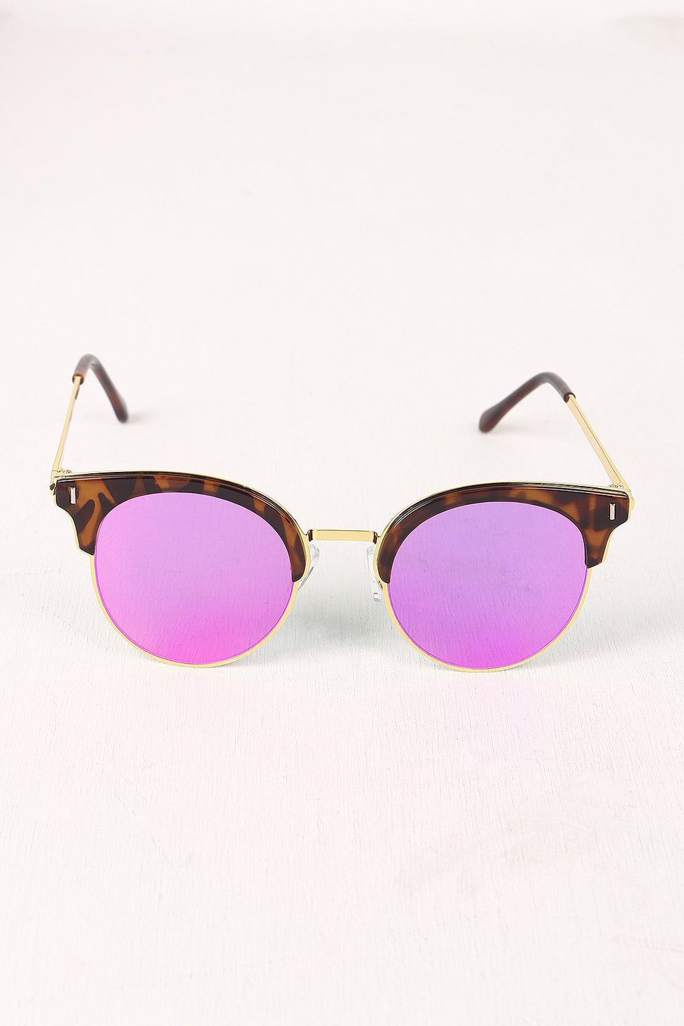 Round Clubmaster Sunglasses